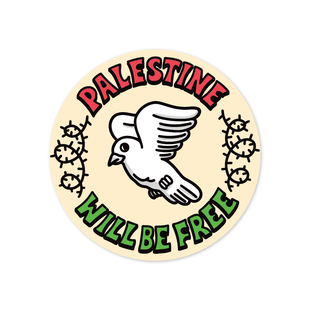'Palestine Will Be Free' - Vinyl Sticker