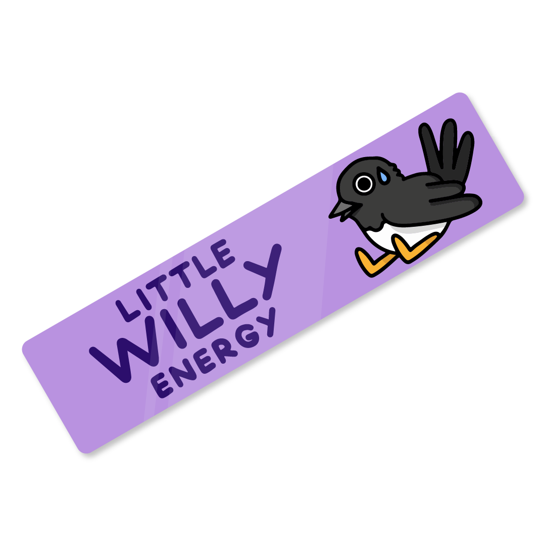 'Little Willy Energy' Willy Wagtail Bumper Sticker