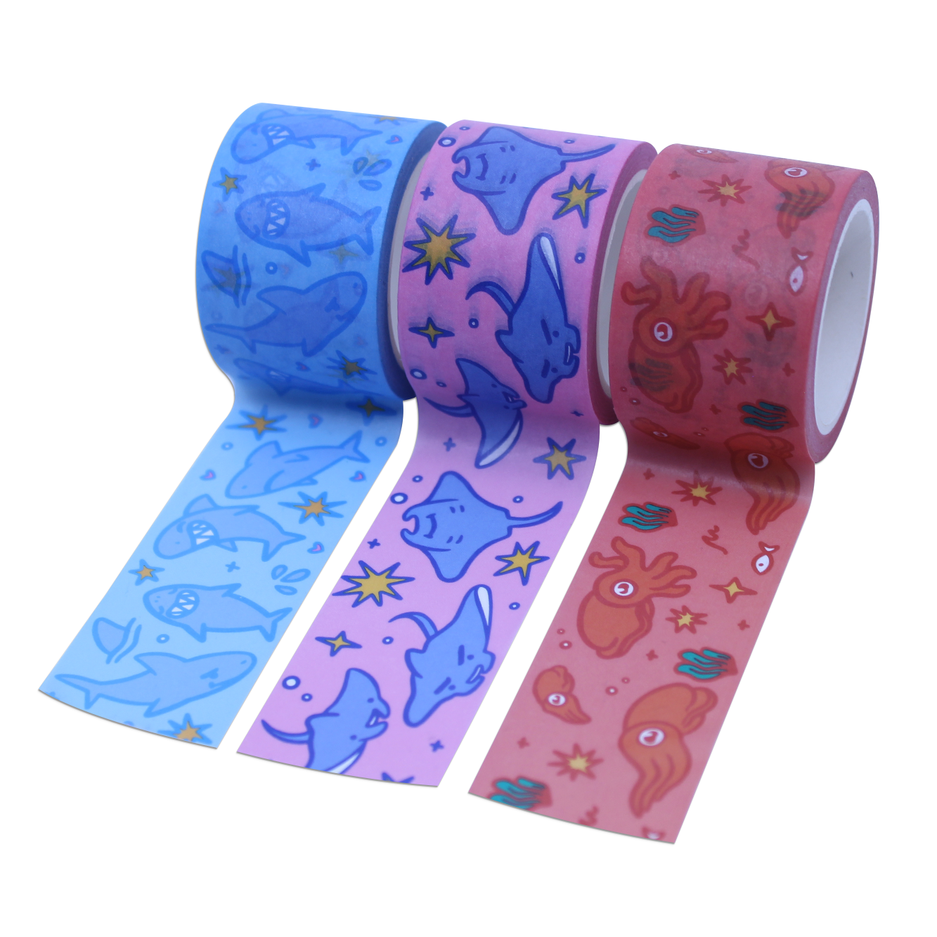 Manta Ray Pink Washi Tape