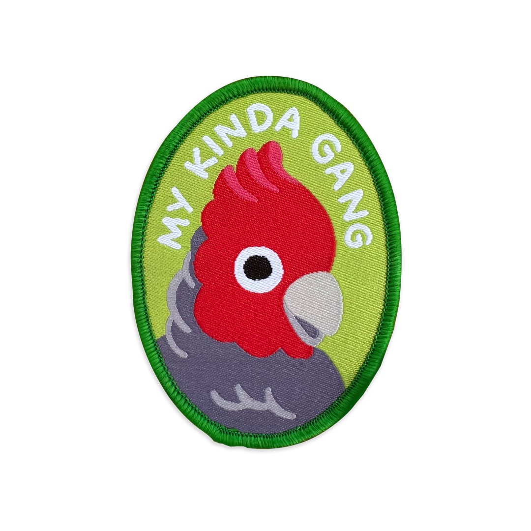 Gang Gang Cockatoo Woven Badge