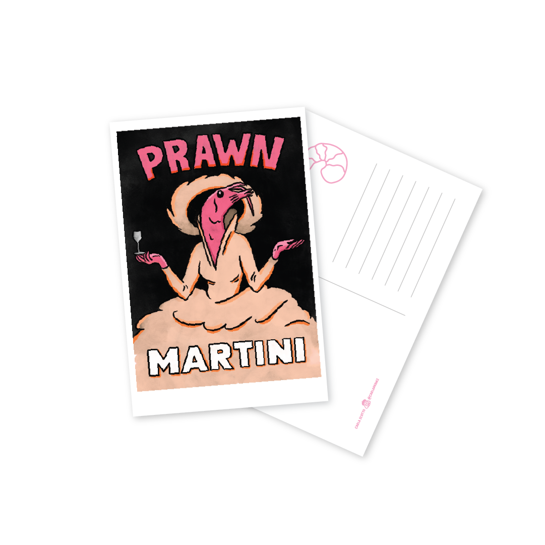 Prawn Cocktail Postcards Set of 3