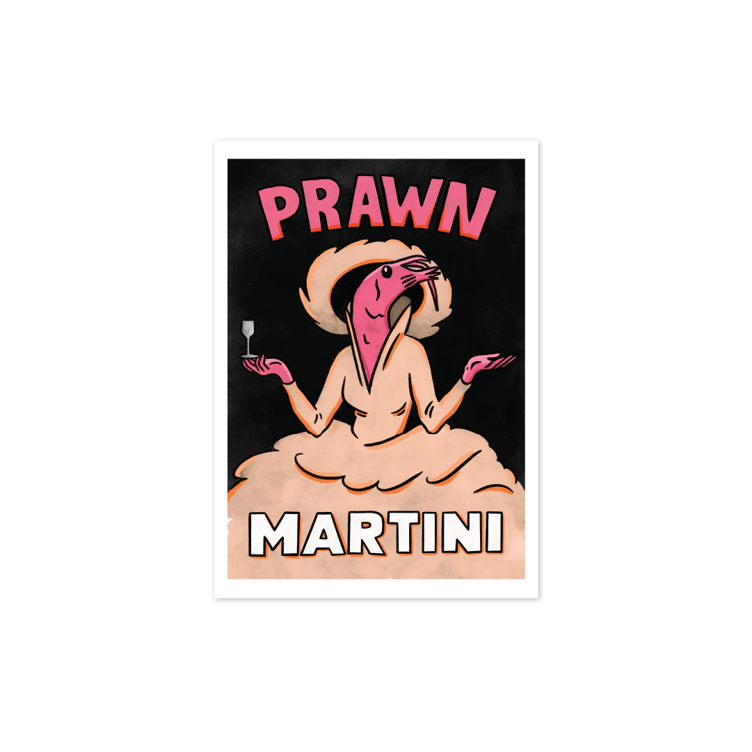 'Prawn Martini' Print