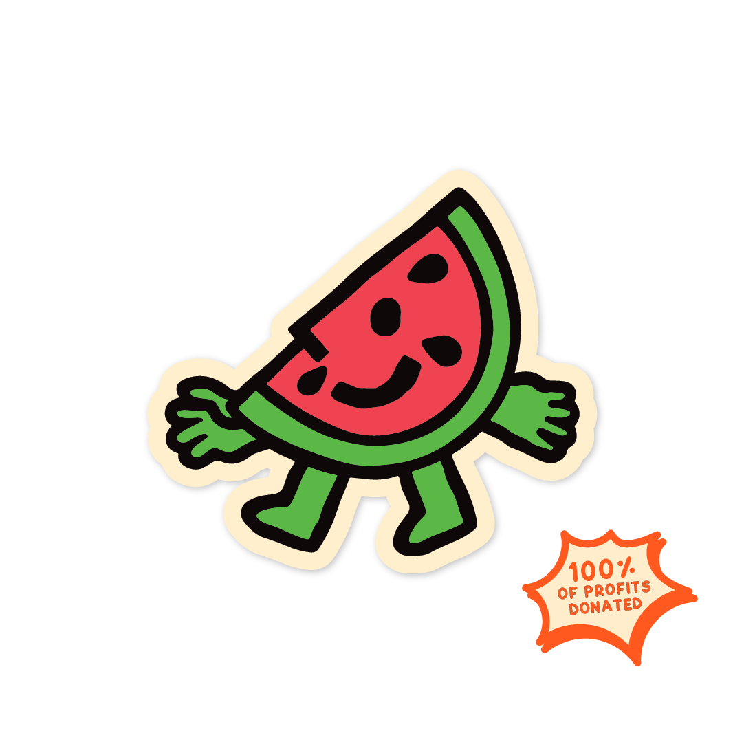 'Watermelon Warrior' - Vinyl Sticker