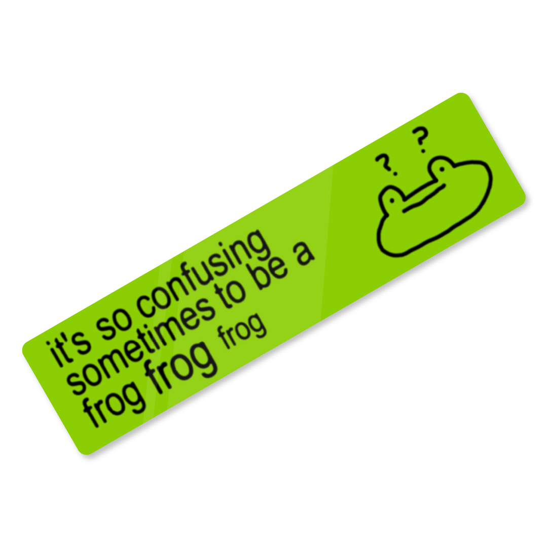 'Brat Frog' Bumper Sticker