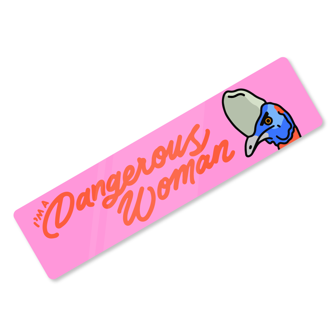 'Dangerous Woman' Ariana Cassowary Bumper Sticker