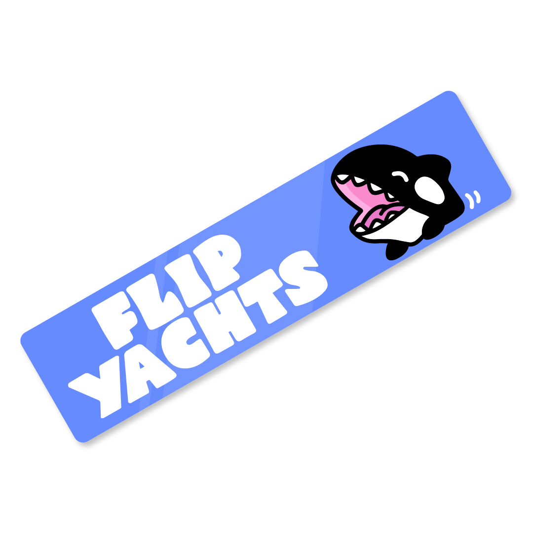 'Flip Yachts' Orca Revolution Bumper Sticker