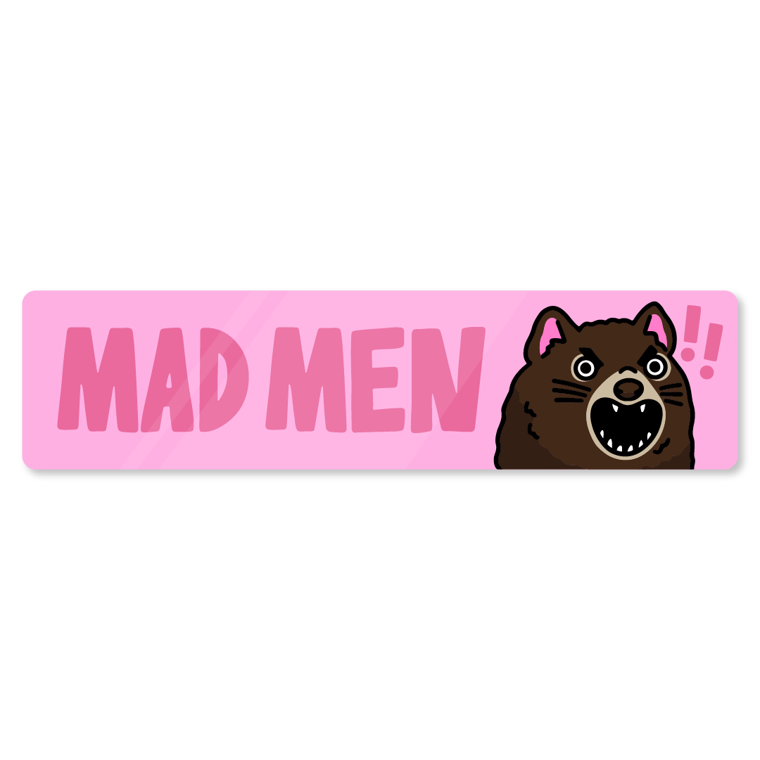Mad Men Tassie Devil Bumper Sticker Carla Scotto mad-men-tassie-devil-bumper-sticker-carla-scotto