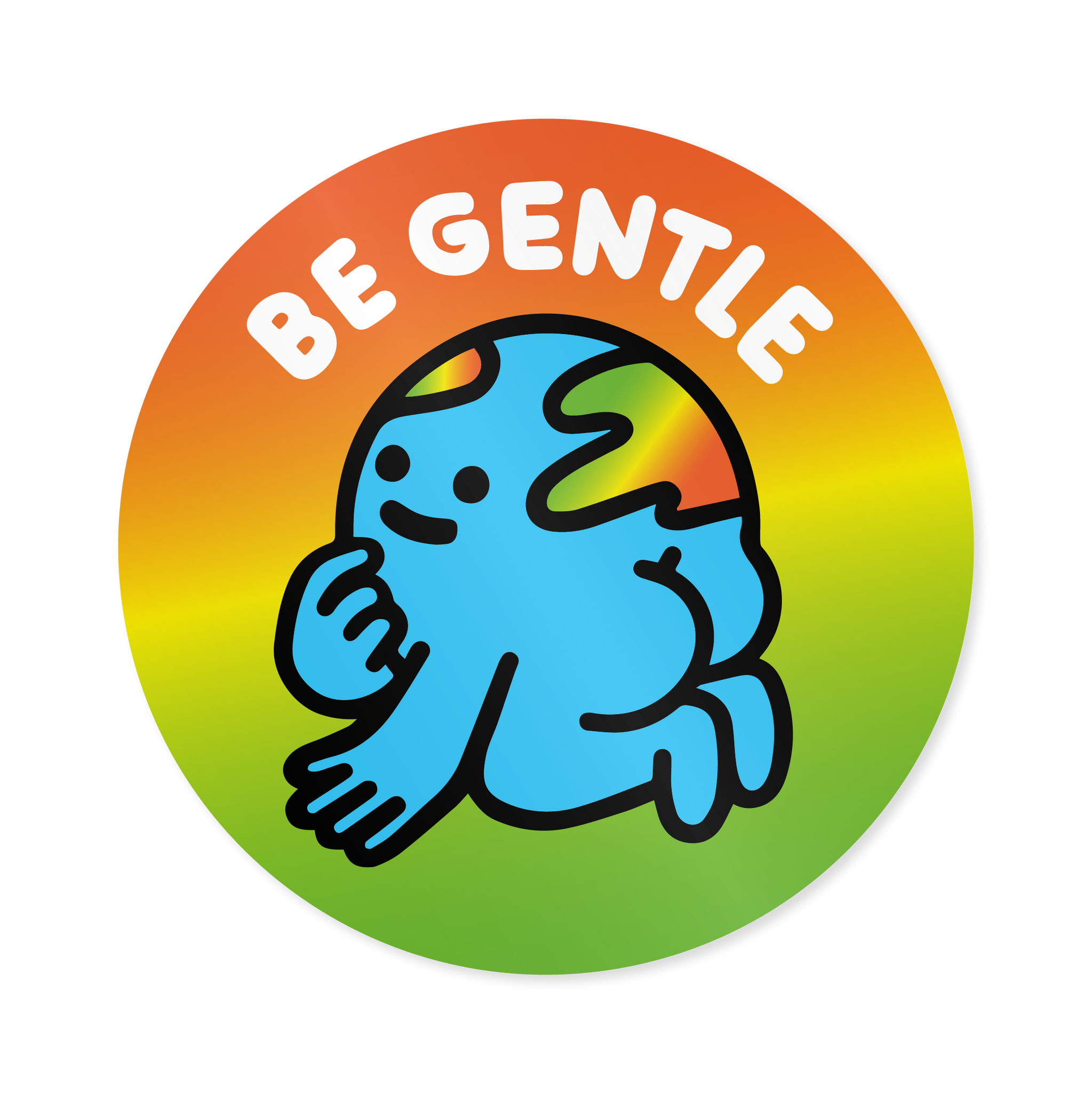 'Be Gentle' Earth  - Vinyl Sticker